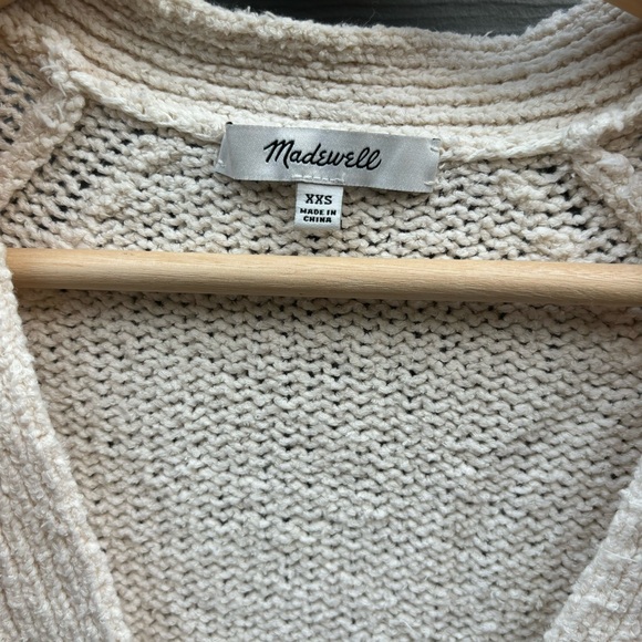 Madewell Cream Fringe Cardigan - Picture 2 of 5